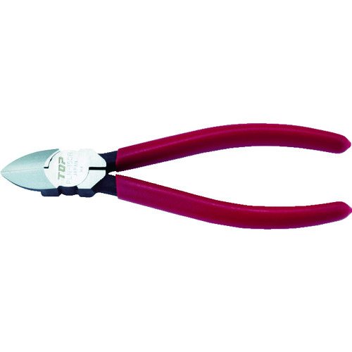 トラスコ中山 TOP プラスチックニッパ(バネ付) ストッパー付 150mm(ご注文単位1個)【直送品】