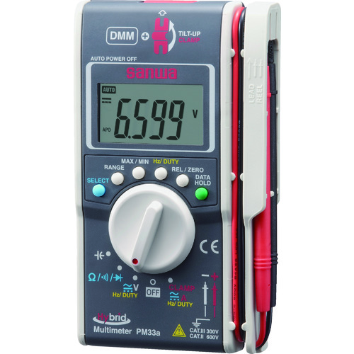 トラスコ中山 SANWA ハイブリットミニテスタ(マルチメータ+クランプメータ)(ご注文単位1台)【直送品】