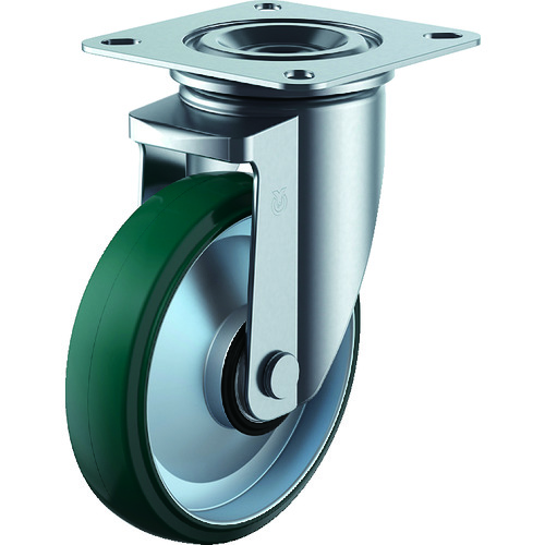 トラスコ中山 ユーエイ PMキャスター(始動性・重視タイプ)自在150径ウレタン車(ご注文単位1個)【直送品】