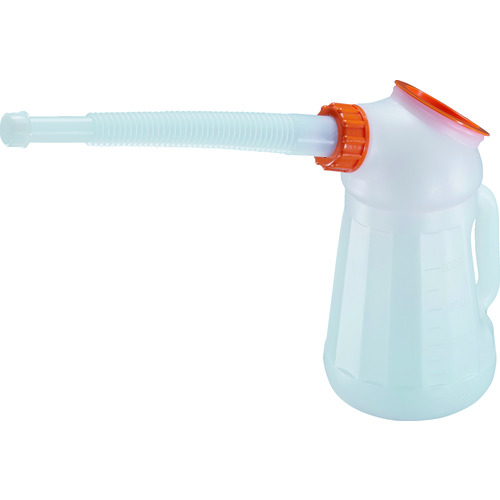 トラスコ中山 TRUSCO オイルジョッキ ピノッキオ1L ノズル・本体蓋付 網付(ご注文単位1個)【直送品】