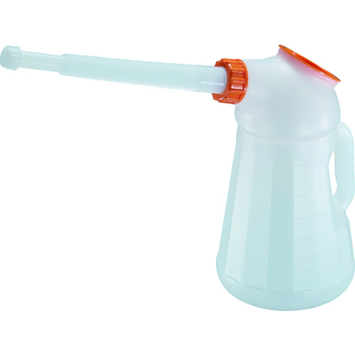 トラスコ中山 TRUSCO オイルジョッキ ピノッキオ2L ノズル・本体蓋付 網付(ご注文単位1個)【直送品】