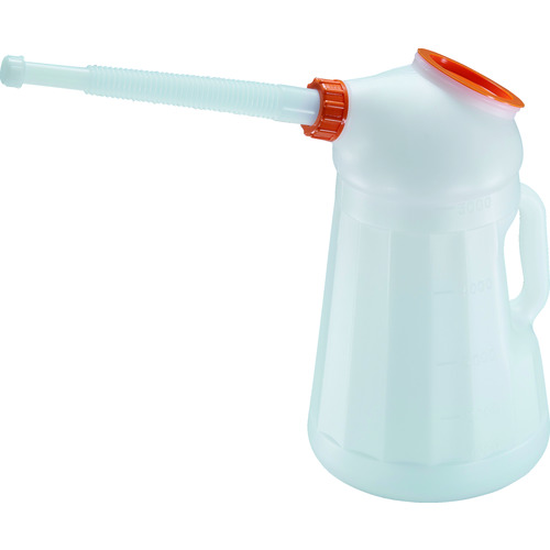 トラスコ中山 TRUSCO オイルジョッキ ピノッキオ5L ノズル・本体蓋付 網付(ご注文単位1個)【直送品】