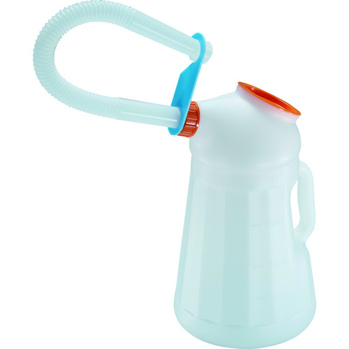 トラスコ中山 TRUSCO オイルジョッキ ピノッキオ5L ノズルホルダー付きロングノズル 本体蓋付 網付(ご注文単位1個)【直送品】