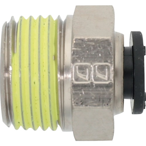 トラスコ中山 潤工社 ワンタッチ継手Mシリーズ ニップル 6mm PT3/8(ご注文単位1個)【直送品】