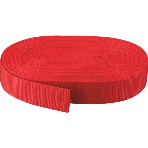 トラスコ中山 TRUSCO PPベルト幅30mmX長さ10m 赤(ご注文単位1本)【直送品】