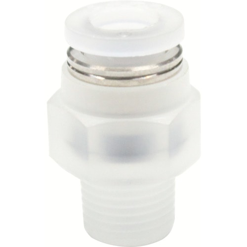 トラスコ中山 ピスコ チューブフィッティング ストレート PPタイプチューブ12ネジR3/8（ご注文単位1個）【直送品】