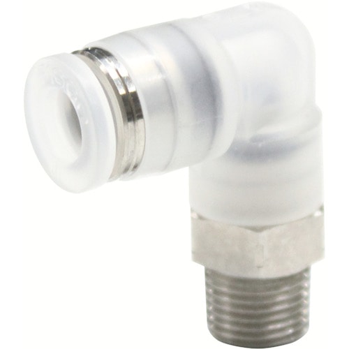 トラスコ中山 ピスコ チューブフィッティング エルボ PPタイプ チューブ10 接続口径R1/4 SUS（ご注文単位1個）【直送品】