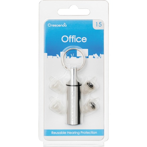 トラスコ中山 Crescendo 耳栓 騒音吸収フィルター Office NRR9dB(ご注文単位1組)【直送品】