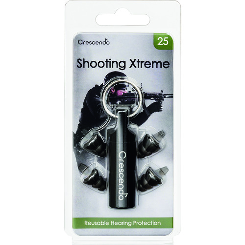 トラスコ中山 Crescendo 耳栓 騒音吸収フィルター Shooting NRR13dB(ご注文単位1組)【直送品】