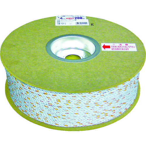 トラスコ中山 ユタカメイク ダイヤロープドラム巻 3φ×300m(ご注文単位1巻)【直送品】