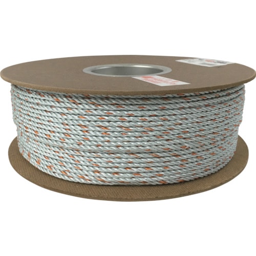 トラスコ中山 ユタカメイク ダイヤロープドラム巻 4φ×200m(ご注文単位1巻)【直送品】