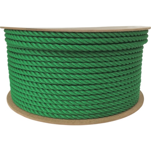 トラスコ中山 ユタカメイク PEカラーロープドラム巻 9φ×150m(ご注文単位1巻)【直送品】