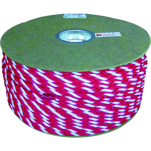 トラスコ中山 ユタカメイク ポリエチレンロープドラム巻 9mm×150m コウハク(ご注文単位1巻)【直送品】