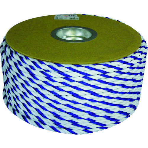 トラスコ中山 ユタカメイク ポリエチレンロープドラム巻 9mm×150m コンシロ(ご注文単位1巻)【直送品】