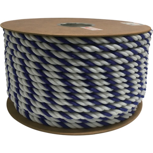 トラスコ中山 ユタカメイク ポリエチレンロープドラム巻 12mm×100m コンシロ(ご注文単位1巻)【直送品】