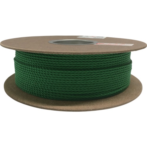 トラスコ中山 ユタカメイク PEカラーロープドラム巻 3φ×200m(ご注文単位1巻)【直送品】