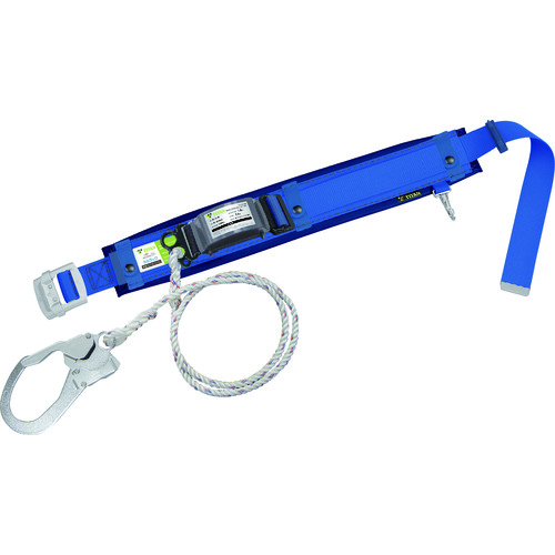 トラスコ中山 タイタン カルラックロープ式胴ベルト スカイブルー PRO補助ベルト付（ご注文単位1本）【直送品】