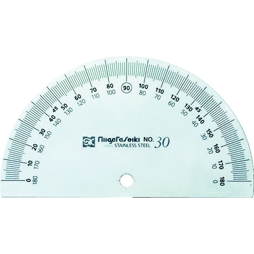 >トラスコ中山 SK プロトラクターNo.192 目量1° シルバー仕上げ(ご注文単位1個)【直送品】