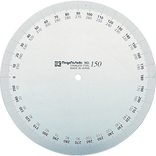 トラスコ中山 SK プロトラクターNo.193 正円タイプ 目量1° 直径120mm(ご注文単位1個)【直送品】
