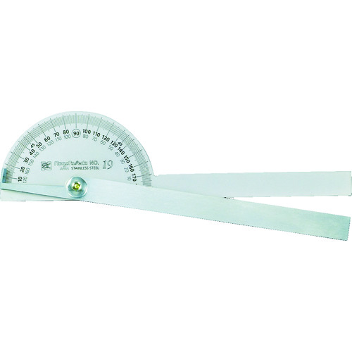 トラスコ中山 SK プロトラクタ No.19 2本竿(ご注文単位1個)【直送品】