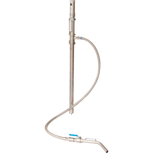 トラスコ中山 アクアシステム 高粘度用エアピストン式ドラムポンプ 溶剤 薬品(ご注文単位1台)【直送品】