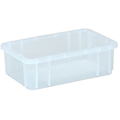 トラスコ中山 YAZAKI ポリテナー 4.4L クリアー(ご注文単位1個)【直送品】