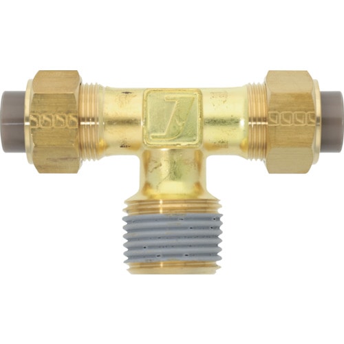 トラスコ中山 潤工社 黄銅製継手(ミリ系列) テー 12×9mm  PT1/2（ご注文単位1個）【直送品】