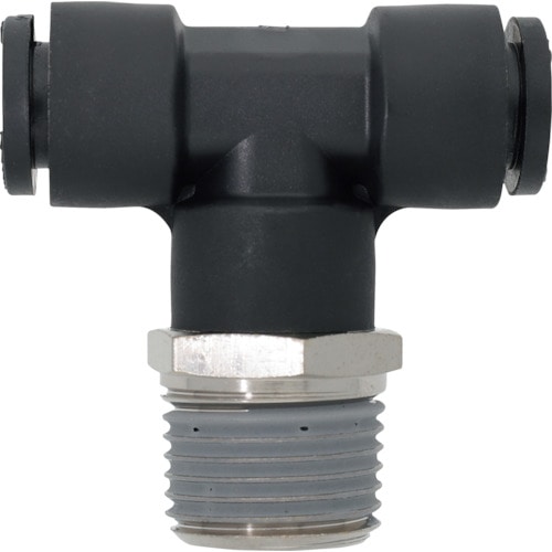 トラスコ中山 潤工社 ワンタッチ継手Mシリーズ テー 12mm PT1/2(ご注文単位1個)【直送品】