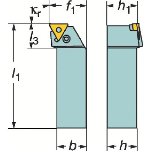 トラスコ中山 サンドビック T-Max P ネガチップ用シャンクバイト(210) 607-5291(ご注文単位1個)【直送品】
