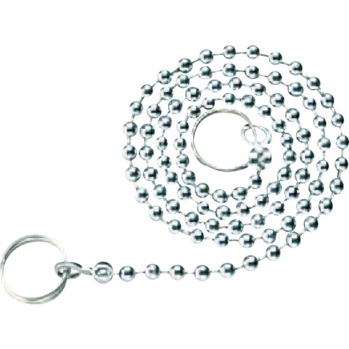 トラスコ中山 SANEI バス用ゴム栓クサリ 長さ1000mm（ご注文単位1個）【直送品】