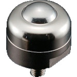 トラスコ中山 プレインベア ボールキャスター プレインベア 上下兼用 ボルトタイプ スチール製 PV120B 許容荷重200kg(ご注文単位1個)【直送品】