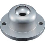 トラスコ中山 プレインベア ボールキャスター プレインベア 上下兼用 フランジタイプ スチール製 PV120F 許容荷重200kg(ご注文単位1個)【直送品】