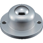 トラスコ中山 プレインベア ボールキャスター プレインベア ゴミ排出穴付 上向き用 フランジタイプ スチール製 PV120FH 許容荷重200kg(ご注文単位1個)【直送品】