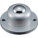 トラスコ中山 プレインベア ボールキャスター プレインベア ゴミ排出穴付 上向き用 フランジタイプ ステンレス製 PV120FHS 許容荷重200kg(ご注文単位1個)【直送品】