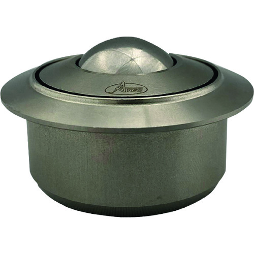 トラスコ中山 プレインベア ボールキャスター プレインベア ゴミ排出穴付 上向き用 ステンレス製 高耐食 PV120UHS-HD 許容荷重120kg(ご注文単位1個)【直送品】