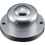トラスコ中山 プレインベア ボールキャスター プレインベア ゴミ排出穴付 上向き用 フランジタイプ スチール製 PV160FH 許容荷重300kg(ご注文単位1個)【直送品】