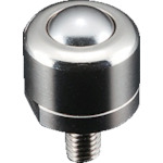 トラスコ中山 プレインベア ボールキャスター プレインベア 上下兼用 ボルトタイプ スチール製 PV16B 許容荷重45kg(ご注文単位1個)【直送品】