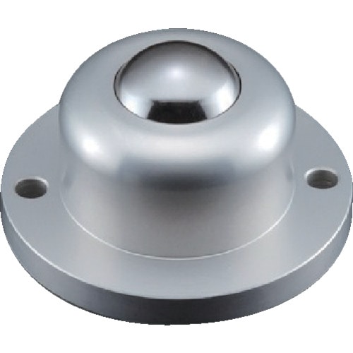 トラスコ中山 プレインベア ボールキャスター プレインベア 上向き用 フランジタイプ スチール製 PV260F 許容荷重400kg(ご注文単位1個)【直送品】