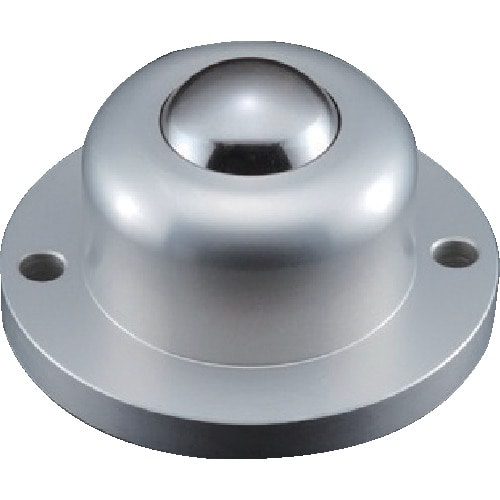 トラスコ中山 プレインベア ボールキャスター プレインベア ゴミ排出穴付 上向き用 フランジタイプ ステンレス製 PV260FHS 許容荷重400kg(ご注文単位1個)【直送品】