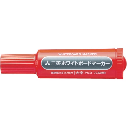 トラスコ中山 uni 三菱鉛筆/ホワイトボードマーカー/太字/赤（ご注文単位1本）【直送品】