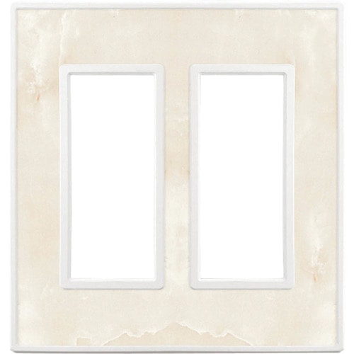 トラスコ中山 スガツネ工業 (210032223)PXP-FW02-SWスイッチプレート・コンセントプレート(2連)（ご注文単位1セット）【直送品】