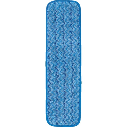 トラスコ中山 ラバーメイド モップ クイックコネクト モッピングシステム マイクロファイバー 水拭き用 ブルー 縦140×横470mm(ご注文単位1個)【直送品】