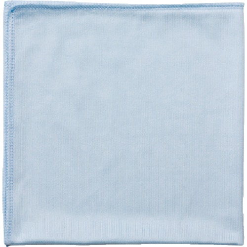 トラスコ中山 ラバーメイド マイクロファイバー・クロス ガラス用 ブルー（ご注文単位1枚）【直送品】