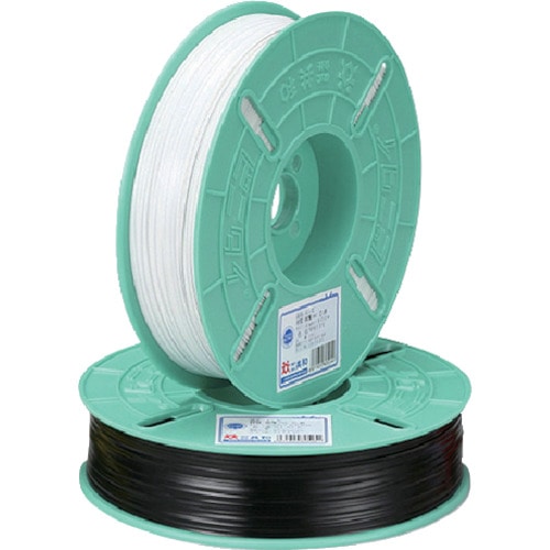 トラスコ中山 ビニタイ PVCリール巻 4mm×600M 黒(ご注文単位1巻)【直送品】