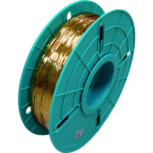 トラスコ中山 ビニタイ PETリール巻(ダイヤ巻き) 金 4mm×750M(ご注文単位1巻)【直送品】