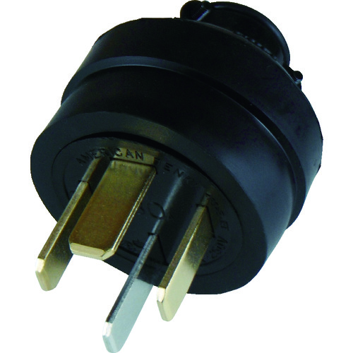 トラスコ中山 アメリカン電機 平刃形 ゴムプラグ 接地3P30A250V(ご注文単位1個)【直送品】