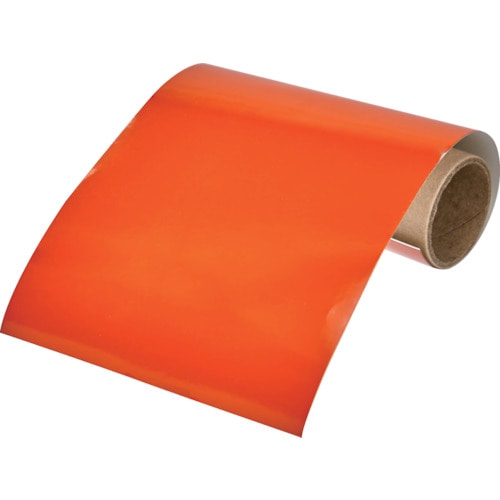 トラスコ中山 TRUSCO 配管識別テープ 黄赤(オレンジ)(2.5YR6/14)100MM幅X1M(ご注文単位1巻)【直送品】