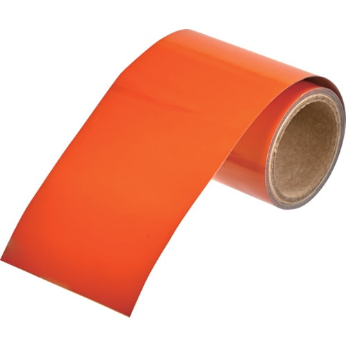 トラスコ中山 TRUSCO 配管識別テープ 黄赤(オレンジ)(2.5YR6/14)25MM幅X1M(ご注文単位1巻)【直送品】