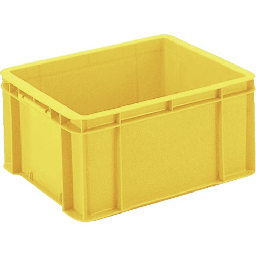 トラスコ中山 リス Rボックス型コンテナ 135113 B型プラテナーRB-28G 黄(ご注文単位1個)【直送品】