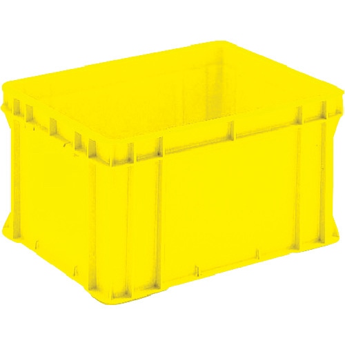 トラスコ中山 リス Rボックス型コンテナ 134413 B型プラテナーRB-42 黄(ご注文単位1個)【直送品】